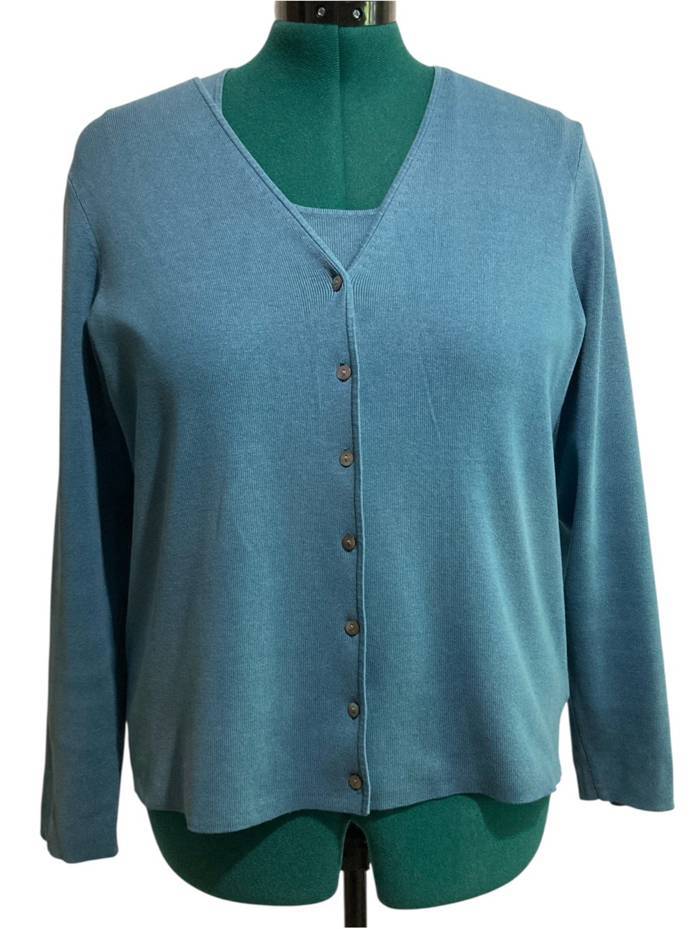 Charter Club Silk Blend Tank and Cardigan Twinset Coord Set